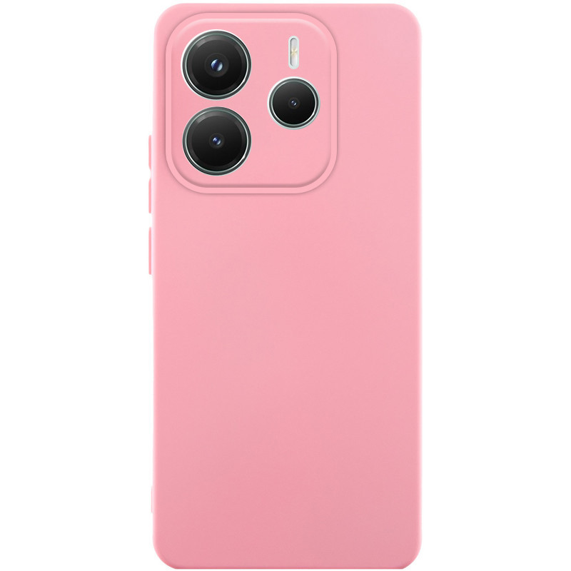 Чохол Silicone Cover Lakshmi (AAA) для Xiaomi Redmi Note 14 5G | Підкладка з мікрофібри Рожевий / Light pink