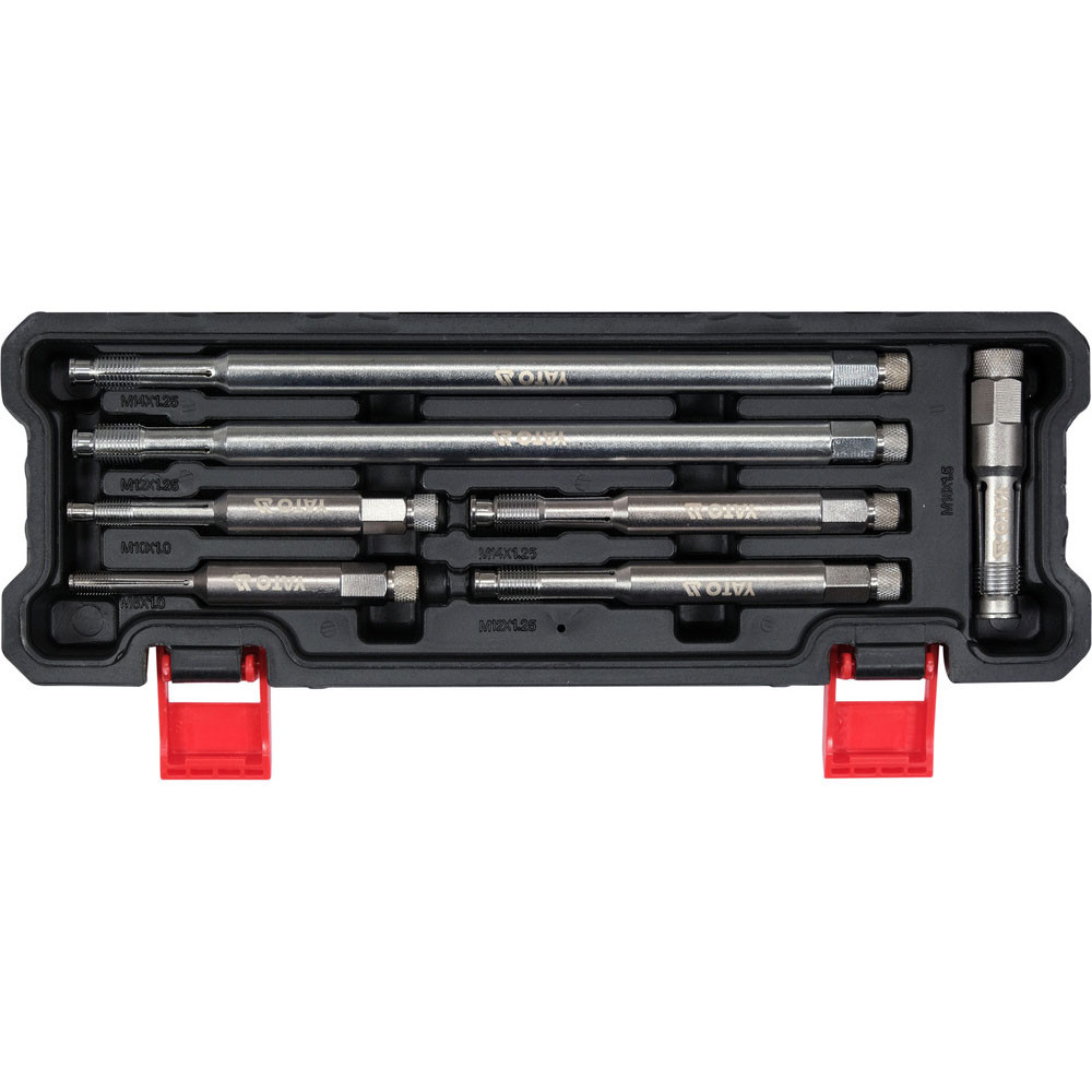 Набір мітчиків для свічок запалювання M8- М18 (l= 80-260 мм) 7 ел. Yato YT-17708, фото 1