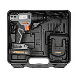 Шуруповерт акумуляторний 20V Li-Ion 2 Ач/год (26 Нм) патрон до Ø 0.8-10 мм Sthor 78081, фото 5