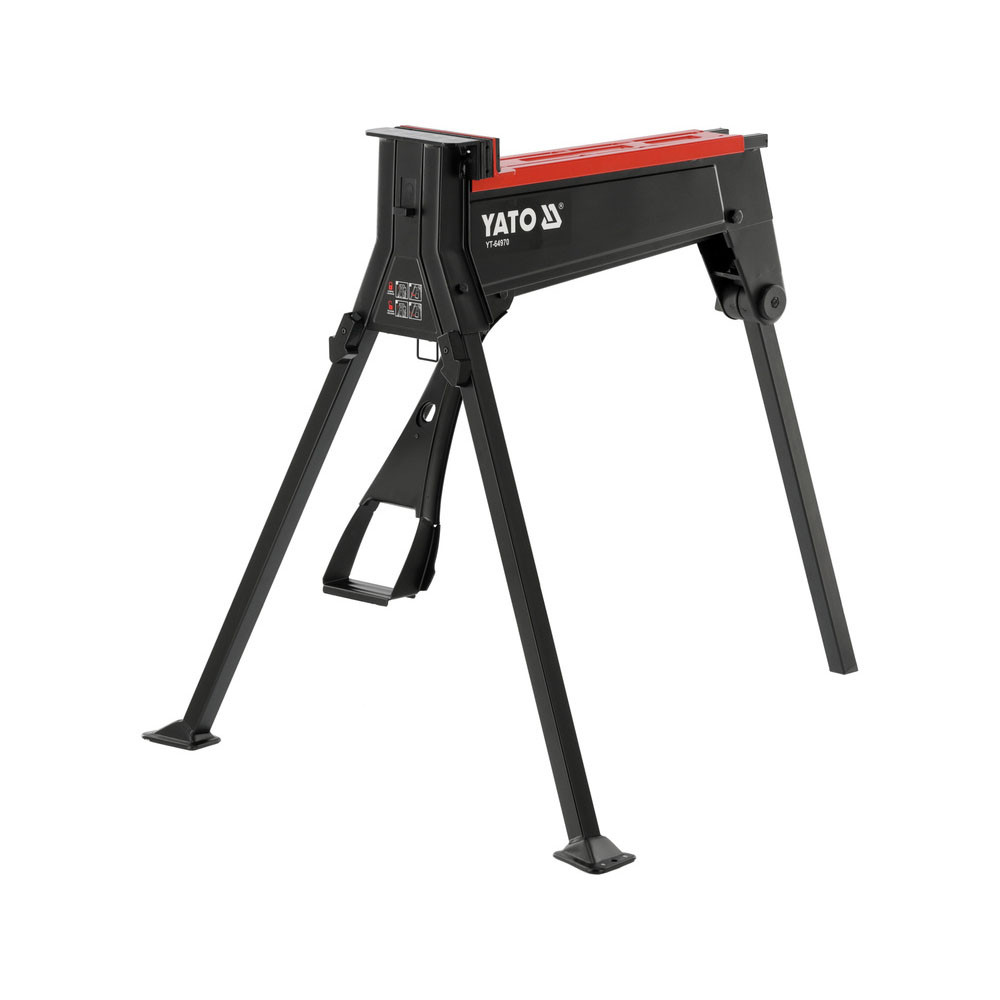 Переносні лещата на 3 ніжках (розведення/ширина губ 955/180 мм) 10кН (макс. навантаження 300 кг) Yato YT-64970, фото 1
