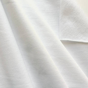 Двонитка 2х нитка трикотаж полотно з начесом в рулоні білий
