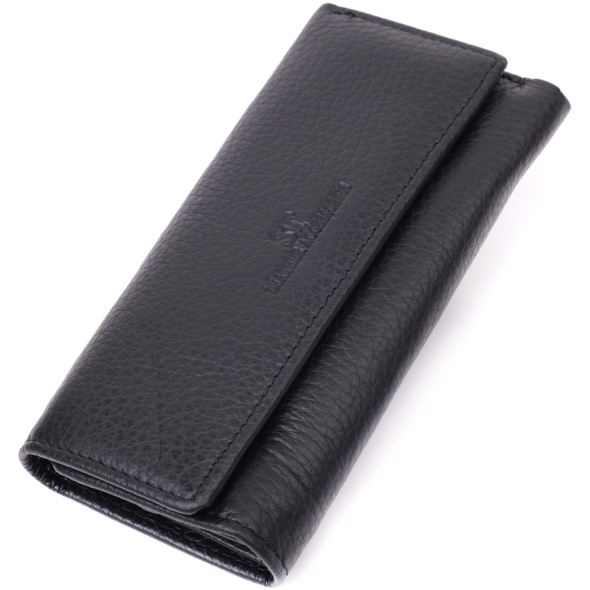 Велика ключниця з функцією гаманця з натуральної шкіри ST Leather 22492 Чорний, фото 1