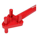 Згинач ручний арматурних стержнів Ø= 6-16 мм (загальна l= 860 мм) Yato YT-54200, фото 6