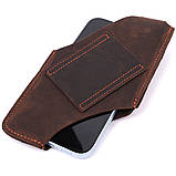 Оригінальний чохол для телефону з натуральної шкіри Vintage sale_15058 Коричневий, фото 4