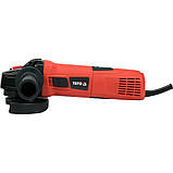 Шліфмашина кутова від мережі 230 В (Ø= 125/22 мм) 1700 Вт регул. оберт 2850-10500 об/хв (М14) Yato YT-821024, фото 2