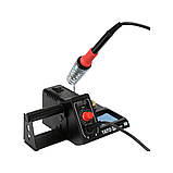 Паяльна станція мережева 230 V (Р= 60 Вт) t°= 90-480°С жало тип 900M (LCD табло) Yato YT-82460, фото 2