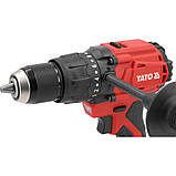 Шуруповерт-дриль ударний акумуляторний 18V Li-Ion (120 Нм) патрон Ø≤13 мм (без акумулятора) Yato YT-827791, фото 6