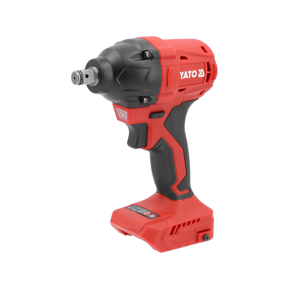 Гайковерт ударний акумуляторний безщітковий 18 В Li-Ion (1/2") 350Нм (без акумулятора) Yato YT-827792, фото 1