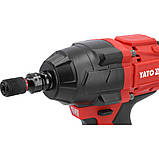 Гайковерт ударний акумуляторний 18 В Li-Ion (1/2") 850 Нм (без акумулятора) Yato YT-827793, фото 8