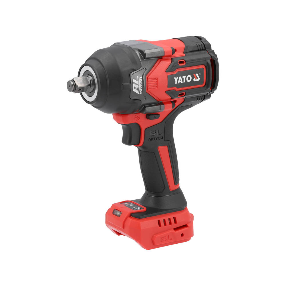 Гайковерт ударний безщітковий акумуляторний 18 В Li-Ion (1/2") 1200 Нм (без акумулятора) Yato YT-828072, фото 1
