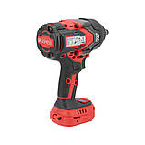 Гайковерт ударний безщітковий акумуляторний 18 В Li-Ion (1/2") 1200 Нм (без акумулятора) Yato YT-828072, фото 2