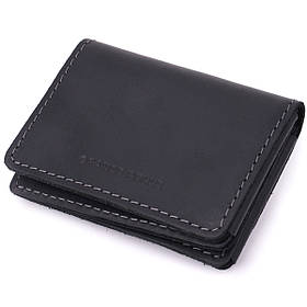 Чудова обкладинка на автодокументи у вінтажній шкірі GRANDE PELLE 22872 Чорний