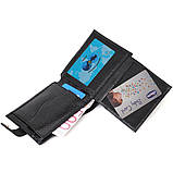 Стильний чоловічий гаманець горизонтального формату з натуральної шкіри Tony Bellucci 22015 Чорний, фото 5