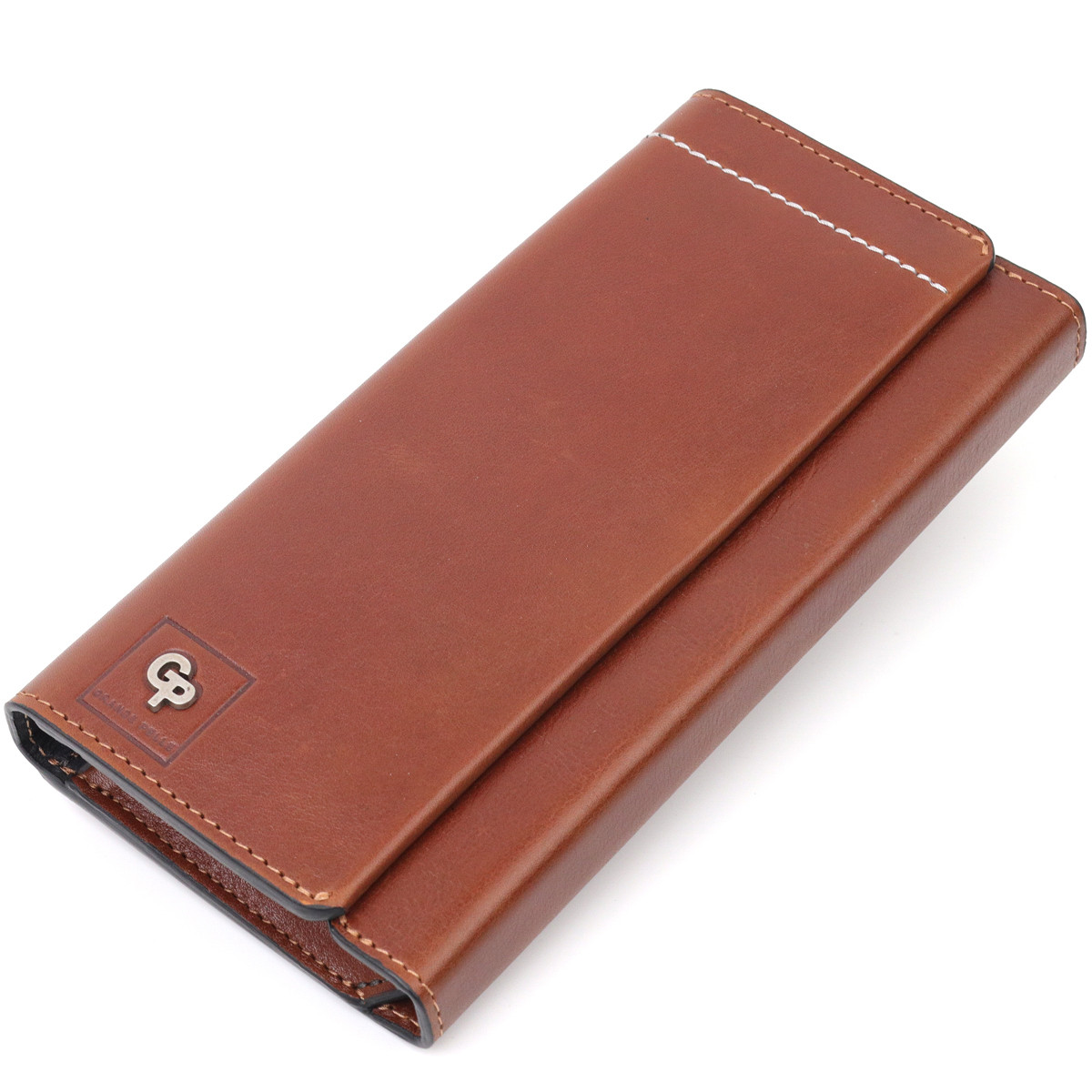 Барсетка із гладкої шкіри Grande Pelle 11421 Коричневий, фото 1