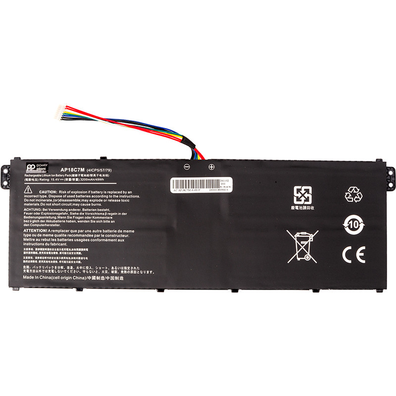 Акумулятор PowerPlant для ноутбуків ACER Swift 3 (AP18C7M) 15.4V 3200mAh, фото 1