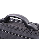 Чоловіча сумка з надійною пластиковою ручкою з поліестера FABRA 22587 Чорний, фото 7