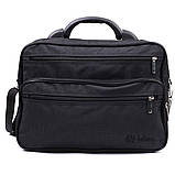 Чоловіча сумка з надійною пластиковою ручкою з поліестера FABRA 22587 Чорний, фото 8