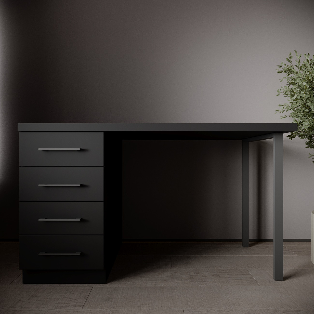 Письмовий стіл Піксель в стилі Лофт Черный 1200 мм, фото 1