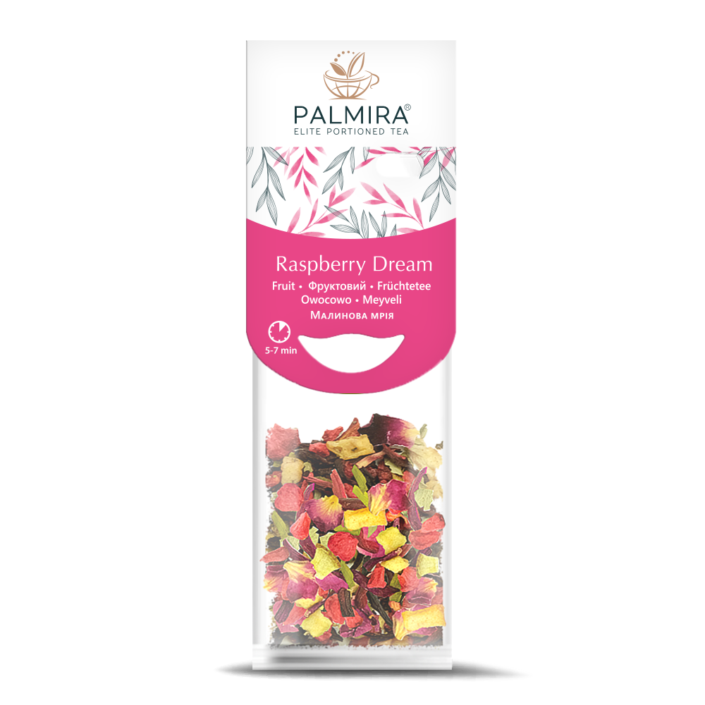 Порційний фруктовий чай для чашки Palmira Малинова мрія Raspberry dream, фото 1