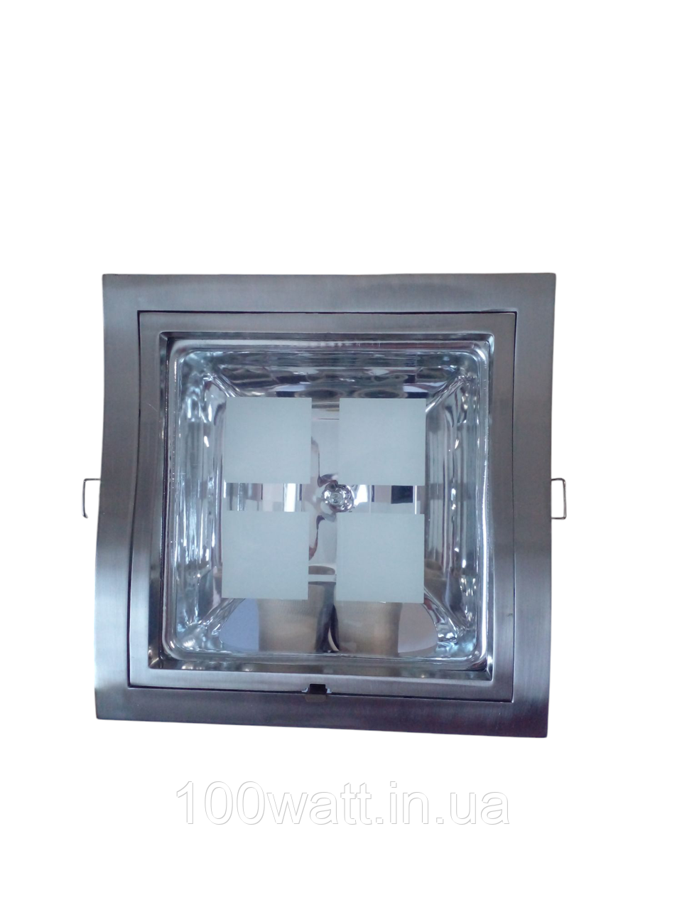 Світильник точковий вбудований DOWN LIGHT S-008 E27 2x26w САТИН LUMEN 22002