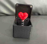 Оригінальний подарунок "Кробочка для коробочка з серцем на пружинці", фото 3