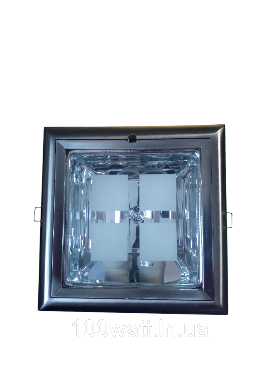 Світильник точковий вбудований DOWN LIGHT Х-008 E27 2x26w сатин LUMEN 21002