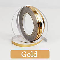 ПВХ-наклейка смуга Золота 50 м х 0,5 см для декору, фото 2