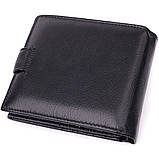 Відмінний горизонтальний гаманець для чоловіків з натуральної шкіри ST Leather 22465 Чорний, фото 2