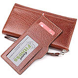 Оригінальний клатч із натуральної шкіри KARYA 21180 Коричневий, фото 3