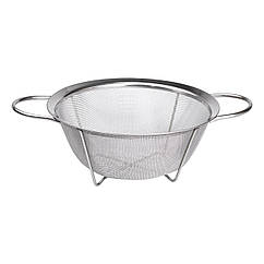 Друшляк з двома ручками 25 см сито для борошна з нержавіючої сталі