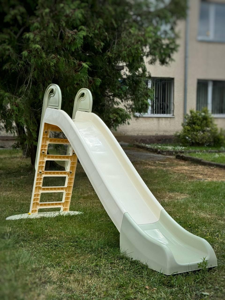 Гірка дитяча пластикова велика, 243 см Doloni (Хакі), фото 1