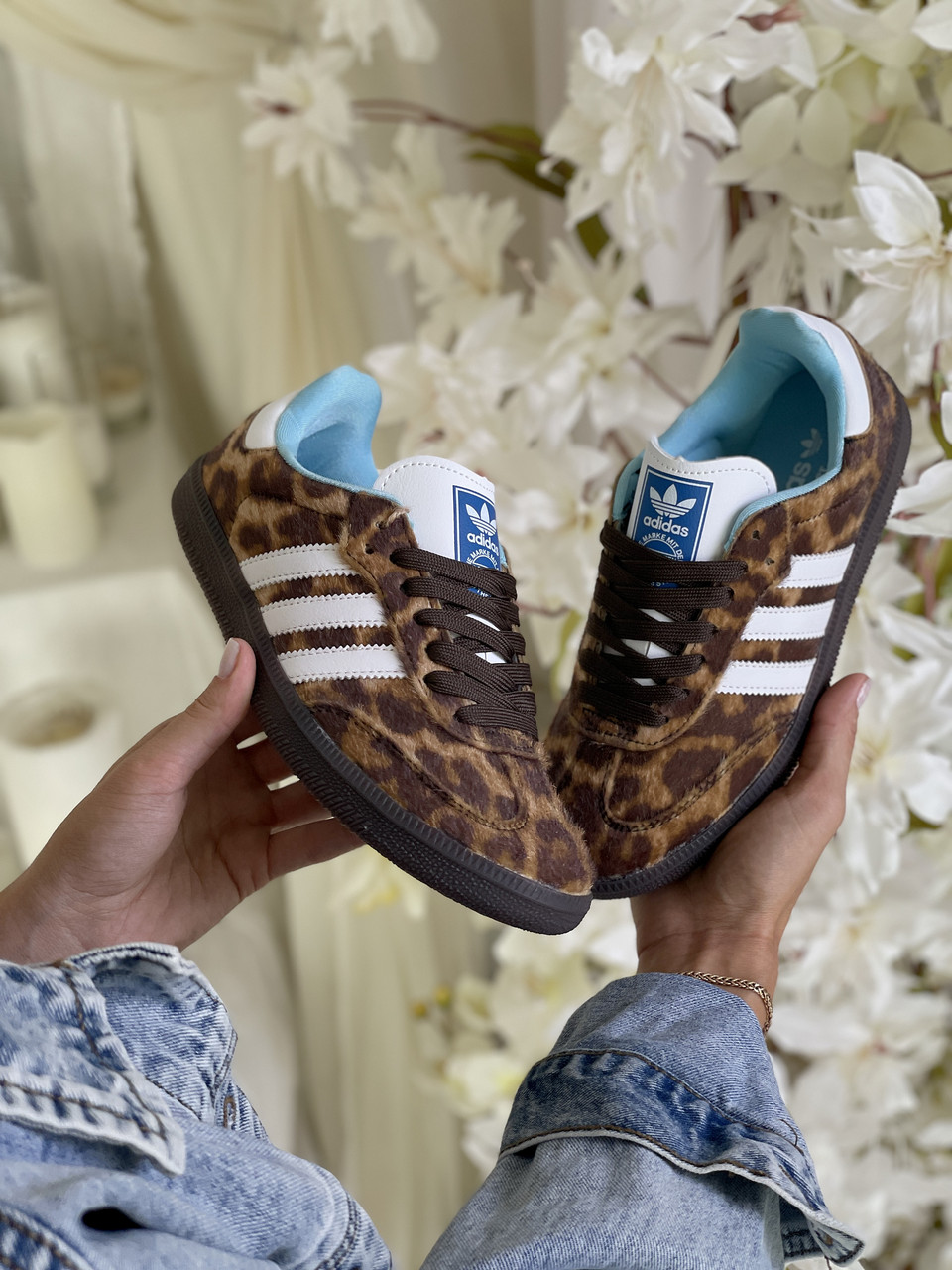 Samba Nylon Wales Bonner Dark Brown Leopard 36