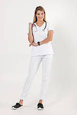 Медична куртка Сідней котон-стрейч, фото 4