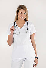 Медична куртка Сідней котон-стрейч, фото 2