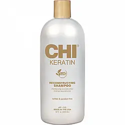 Відновлюючий кератиновий шампунь CHI Keratin Reconstructing Shampoo 946 мл