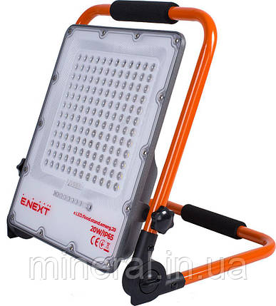Прожектор світлодіодний акумуляторний e.LED.flood.stand.emerg.20, E.NEXT, (l0790014), фото 1