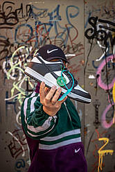 Dunk low white black 44