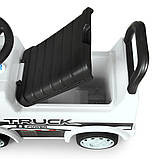 Каталка-толокар, дитяча вантажівка (біла), фото 3