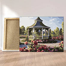 Картини за номерами 40*50 "Альтанка серед квітів" NoMZ053, кольорове полотно, Strateg