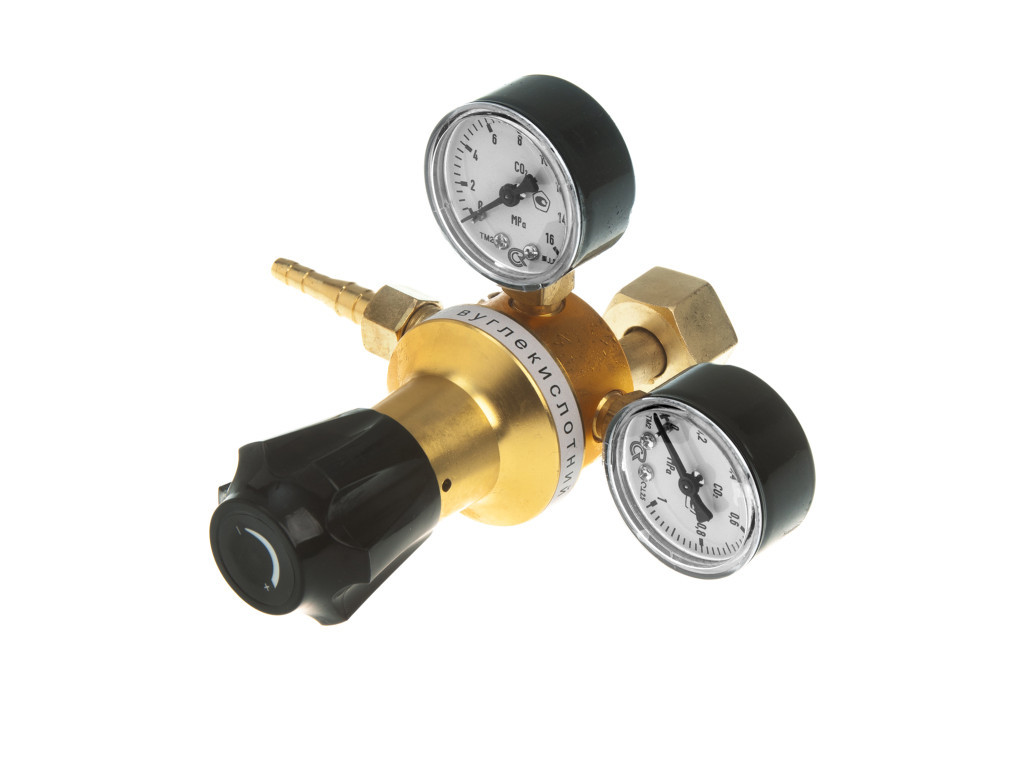 Редуктор з манометром вуглекислотний УР-6-6 (16 МПа) корпус алюміній
