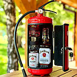 Вогнегасник бар Пункт Обігріву, червоний, подарунок військовому, подарунок до дня захисника України, фото 3