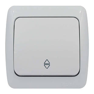 Вимикач ALSU білий 1-кл прохідний