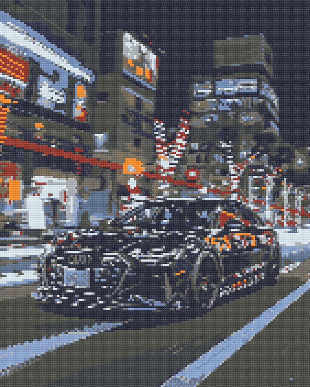 Алмазна мозаїка/вишивка Чорна ауді 40*50 см Орігамі OD 3402, фото 1