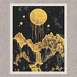 Алмазна мозаїка/вишивка Повний місяць 40*50 см Орігамі OD 3427, фото 5