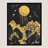 Алмазна мозаїка/вишивка Повний місяць 40*50 см Орігамі OD 3427, фото 6