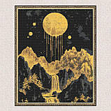Алмазна мозаїка/вишивка Повний місяць 40*50 см Орігамі OD 3427, фото 4