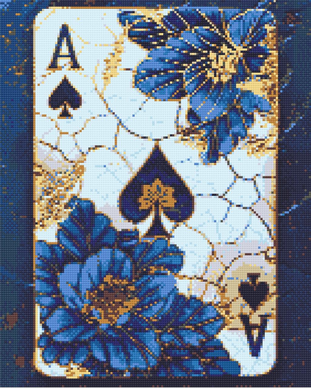 Алмазна мозаїка/вишивка Карта піка 40*50 см Орігамі OD 3450, фото 1