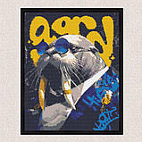 Алмазна мозаїка/вишивка Тварини. Морж 40*50 см Орігамі OD 3430, фото 6