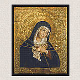Алмазна мозаїка/вишивка Релігія. Ікона Божої Матері "Пом'якшення злих сердець" 40*50 см Орігамі OD 3434, фото 6