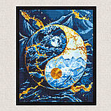 Алмазна мозаїка/вишивка Інь янь 40*50 см Орігамі OD 3445, фото 6